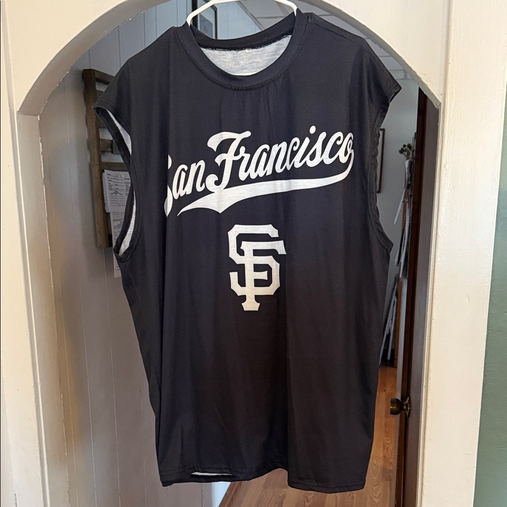 San Francisco Men’s Sleeveless Shirt - Black